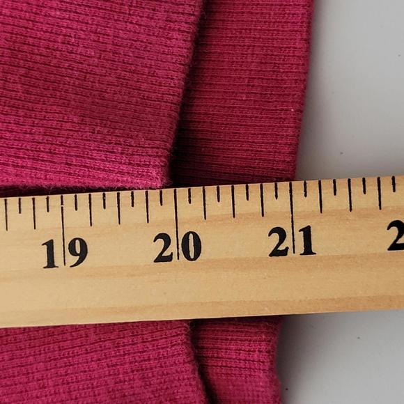 Free People Raspberry Long Sleeve Puff Shoulder Textured Shirt Women Size M - Picture 5 of 10